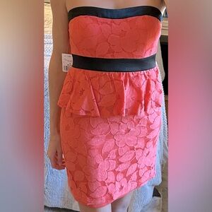 NWT! Coral colored cocktail dress